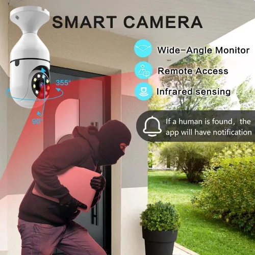 Vista 4 de Cámara de seguridad con bombilla WiFi I 2K