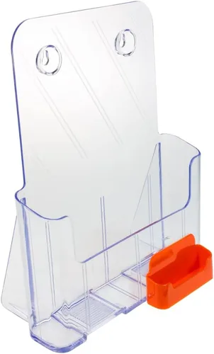 Vista 9 de Source One Porta folletos grande de 8.5 x 11 pulgadas con tarjetero (1 paquete, negro)