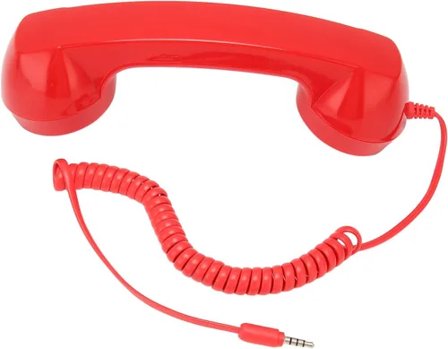 Vista 7 de Auricular de teléfono retro de 0.138 in, receptor de teléfono a prueba de radiación con micrófono, Hanset de teléfono celular para teléfonos móviles