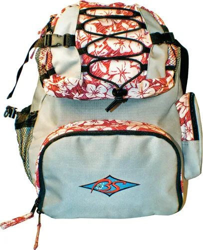 Vista 2 de Better Surf - Mochila para pañales color rojo Azul/ Gris