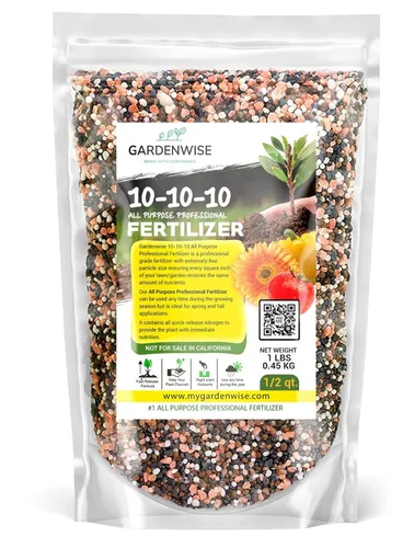 Vista 123 de 10-10-10 Fertilizante para plantas de liberación lenta - 10 10 10 Fertilizante granular multiusos de jardín para verduras, tomate, arborvitae
