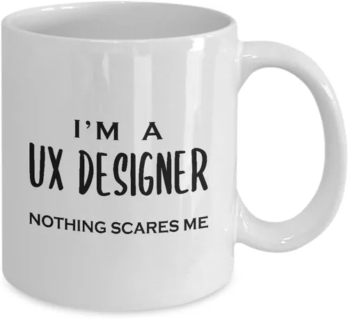 Vista 2 de Im a UX Designer Coffee Mug Tea Cup - Gifts for User Experience UI User Interface Design Artist Team Dept Graphic Digital Multimedia Creative Funny