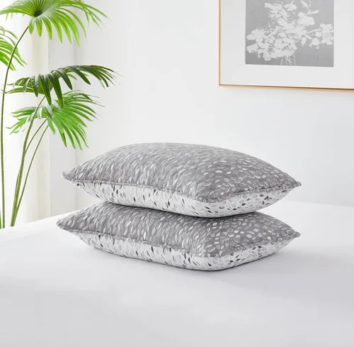 Vista 21 de Fundas Southshore Fine Linens Vilano Springs, para almohada, acolchadas, Microfibra, Pizarra, 20" x 36" 15 - Pizarra