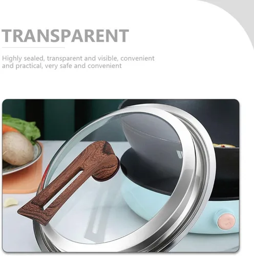 Vista 7 de Luxshiny Tapas de repuesto para utensilios de cocina, cubierta universal para ollas de vidrio para freír
