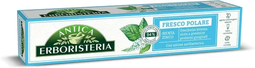 Vista 2 de Antica Erboristeria: Pasta dental refrescante "Fresco Polare" - Tubos de 2.5 onzas líquidas (2.5 fl oz) (paquete de 2) [Importación italiana]