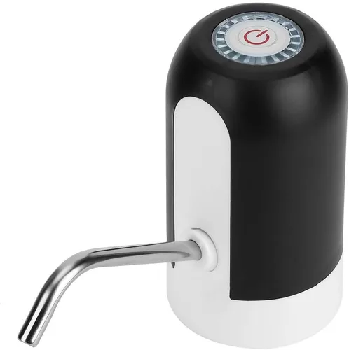 Vista 2 de DC 5V Dispensador de agua portátil inteligente USB eléctrico dispensador de agua embotellada Beber para uso doméstico (negro)