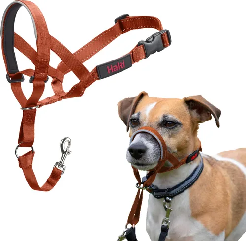 Vista 11 de Collar Halti - Detén a tu perro de tirar de la correa. Ajustable, reflectante y ligero, con banda nasal acolchada. Collar anti-tirón de Negro