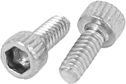 Vista 2 de M1.0.236x0.157 in 0.014 in Pitch Hex Key Socket Head Cap Tornillos Tornillos 100pcs