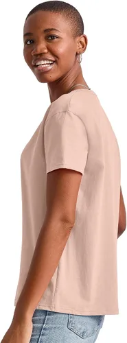 Vista 4 de Hanes Paquete de camisetas de gran tamaño Essentials para mujer, camiseta de algodón para mujer, ajuste relajado, paquete de 3