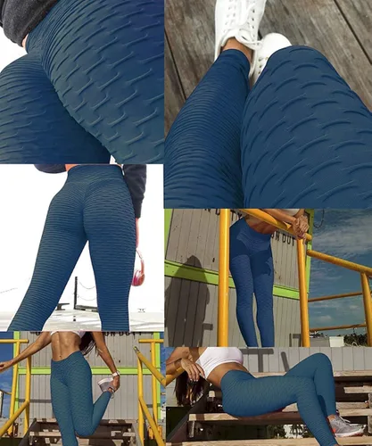 Vista 6 de AIMILIA - Leggings para mujer, levanta glúteos, anti celulitis, cintura alta, pantalones de yoga, entrenamiento, control de abdomen, mallas