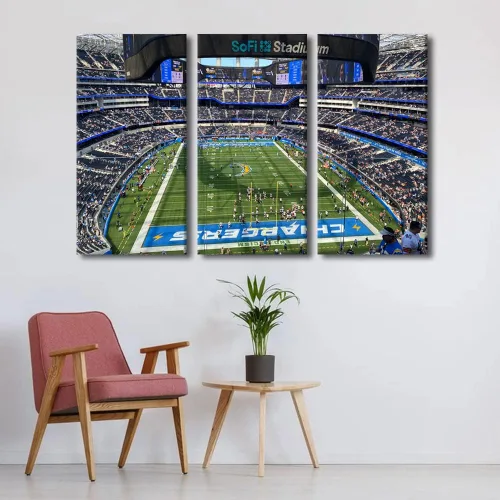 Vista 24 de Lincoln - Lienzo decorativo para pared, diseño de campo financiero de Filadelfia, paisaje de estadio de fútbol de Filadelfia, decoración de pared