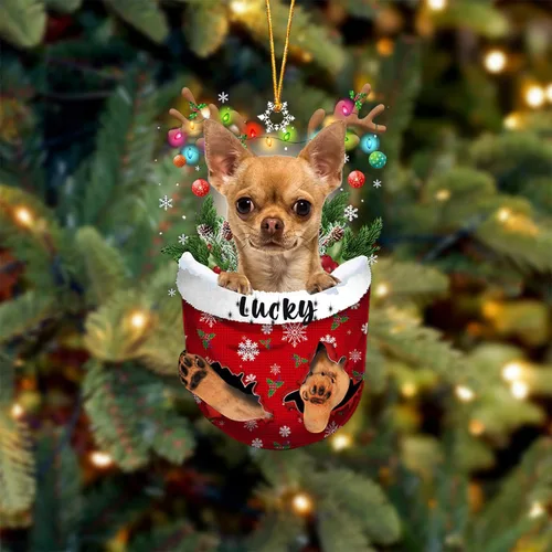 Vista 86 de Adorno de Navidad personalizado para perro Airedale Terrier en bolsillo de nieve, adorno para árbol de Navidad, idea de regalo para amantes