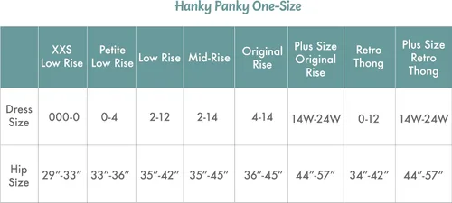 Vista 5 de hanky panky, Tanga original de talla grande, talla única (14-24)