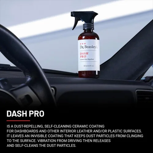 Vista 3 de Dr. Beasley's Dash Pro auto-limpia, acabado no graso, evita la decoloración, secado y agrietamiento, 4 onzas líquidas