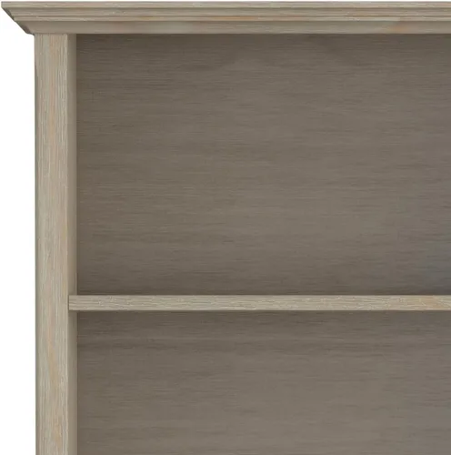 Vista 11 de SIMPLIHOME Amherst - Juego de 2 piezas para oficina en casa, escritorio de madera maciza de 54 pulgadas Distressed Grey