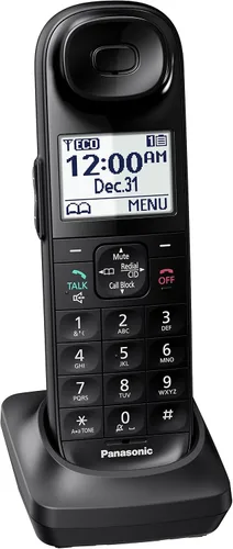 Vista 2 de Celular fijo, de la marca Panasonic, Negro
