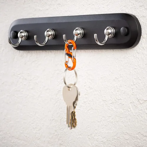 Vista 2 de Nite Ize S-Biner MicroLock de aluminio, llavero con mosquetón de bloqueo, paquete de 5, colores surtidos