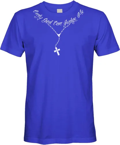 Vista 3 de Cybertela - Camiseta de collar para hombre con tatuaje "Only God Can Judge Me" Negro