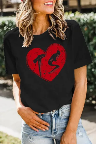 Vista 3 de MAIHUN Camisetas de concierto para mujer, camiseta de música country con texto "I Love TS", de manga corta, para fanáticos