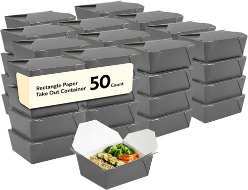 Vista 74 de Restaurantware Contenedor desechable para llevar, 30 oz / #1, negro