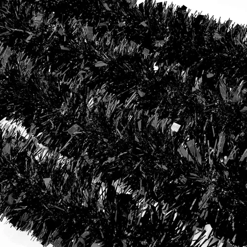 Vista 2 de WILLBOND - Guirnalda de oropel de Navidad de 26,2 pies, guirnalda de oropel metálico con purpurina, guirnalda colgante para árbol de Navidad