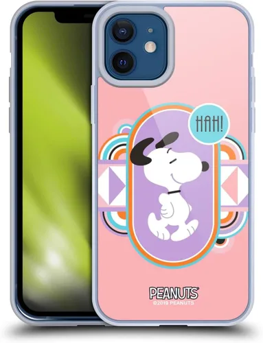 Vista 128 de Head Case Designs Snoopy Deco Dreams - Funda de gel suave con licencia oficial de Peanuts Blue Pattern compatible con Apple iPhone 7 Plus/iPhone 8