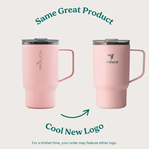 Vista 2 de REDUCE Hot1 - Taza aislante de acero inoxidable Hot1 de 18 onzas con tapa de ajuste de temperatura - Vacío de doble pared, compatible con portavasos