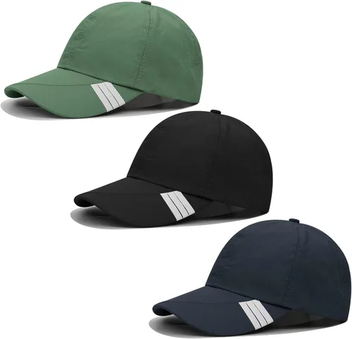Vista 7 de Croogo Sombrero deportivo de secado rápido UPF 50+, gorra de béisbol bordada ligera para exteriores, protección UV, para hombres y mujeres