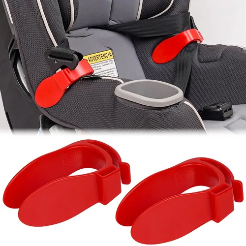 Vista 7 de Clip organizador para correa de asiento de automóvil, mantiene las correas de arnés limpias y de fácil acceso, evita que se tuerza y se enrede