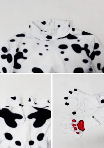 Vista 69 de Disfraz de animal para hombre con estampado de cola grande, overol peludo de elastano para cosplay, fiesta de Halloween