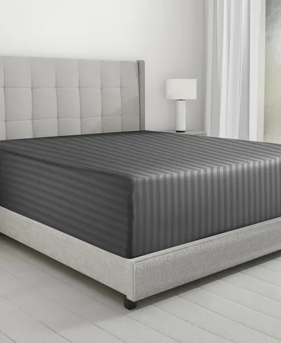 Vista 14 de California Design Den - Sábana bajera ajustable de algodón de 600 hilos, con bolsillo profundo elástico 01 - Blanco brillante