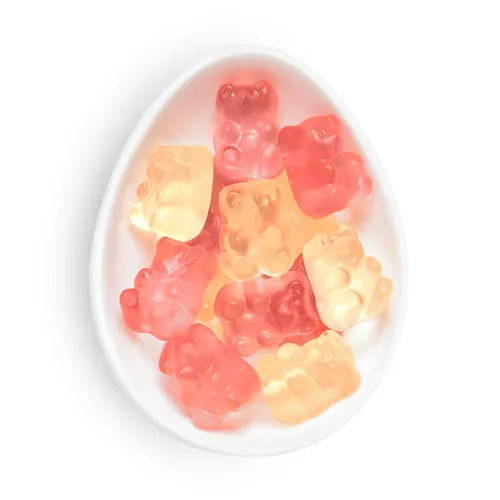 Vista 3 de Sugarfina Champagne Bears - Cubo de caramelo pequeño, ositos de goma, 3.3 onzas, 1 unidad Dulces prémium hechos para adultos