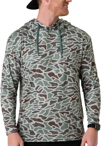 Vista 20 de Burlebo Sudadera de rendimiento para hombre – Prenda de manga larga ligera, ajuste atlético, absorción de humedad, protección solar Camuflaje