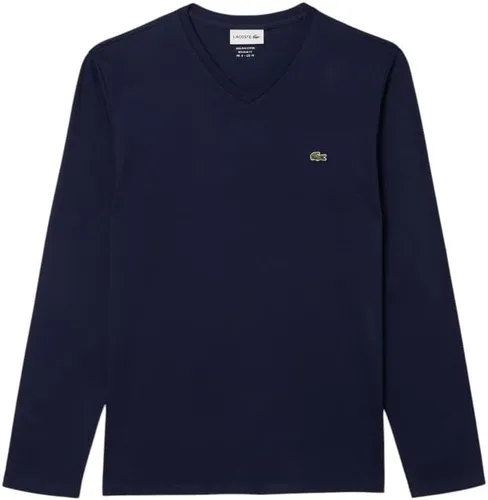 Vista 5 de Lacoste Camiseta manga larga con cuello en V para hombre