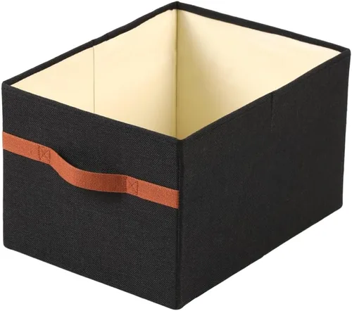 Vista 9 de ALYER Organizador de almacenamiento plegable de tela con asas, contenedor para dormitorio, oficina, armario, bebés, guardería, juguetes, libros