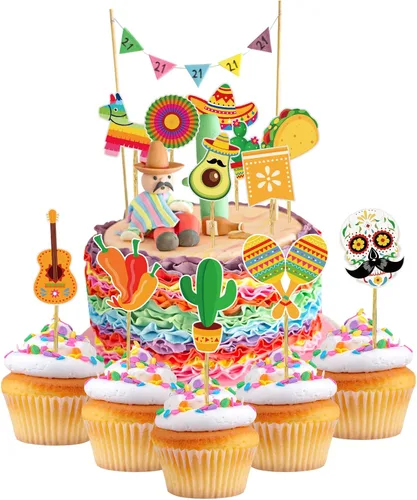 Vista 12 de 48 piezas de decoración de cupcakes de dinosaurio rugido dinosaurio decoración de pastel de cumpleaños para temática de dinosaurio, suministros