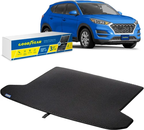 Vista 17 de Goodyear Forro de tapete de carga de ajuste personalizado para Honda CR-V 2012-2016 – Forro de maletero resistente, forma de diamante, equipaje
