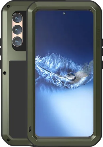Vista 9 de LOVE MEI Funda militar resistente para Samsung Galaxy S22 Plus, con protector de pantalla de vidrio templado, a prueba de golpes, a prueba de polvo