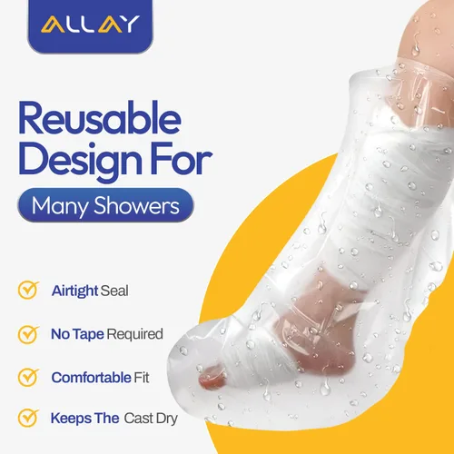 Vista 6 de ALLAY Fundas de fundición para patas de ducha – 2 piezas de cubiertas de pierna para ducha – Cubierta de ducha fundida de sellado hermético