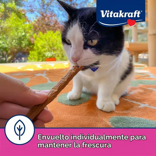 Vista 6 de Vitakraft PurrSticks Palitos de carne para gatos – Pollo – Palito de carne segmentado y rompible – Deliciosamente tierno