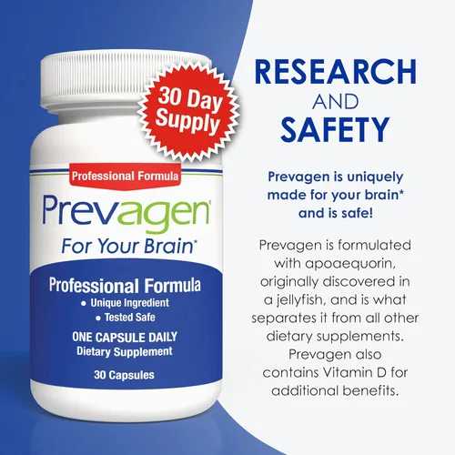 Vista 9 de Prevagen Fórmula profesional - 30 cápsulas (suministro de 1 mes) Formulado para tu cerebro 40 mg de apoequorina más vitamina D3