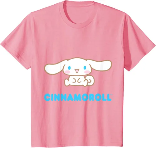 Vista 68 de Cinnamoroll Character Front and Back T-Shirt S Negro