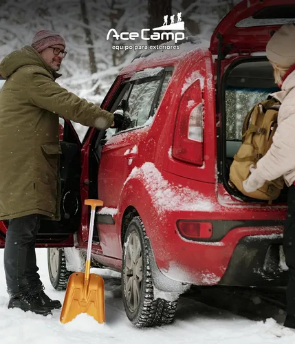 Vista 5 de AceCamp - Pala de nieve portátil telescópica y ligera, de aluminio, plegable