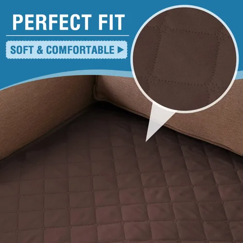 Vista 7 de H.VERSAILTEX Funda de sofá para perros, lavable, 100% impermeable, funda de cojín antideslizante para mascotas, protector de cojín para sofá, 35 x