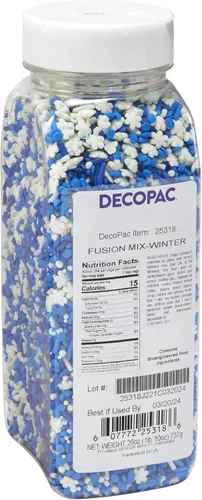 Vista 20 de DECOPAC Bloom Sweet Bloom Deluxe Fusion Mix, 26 onzas, chispas de caramelo elegantes en recipiente portátil, chispas comestibles para pasteles