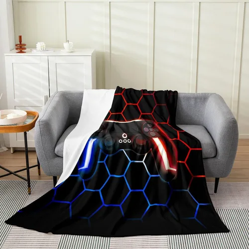 Vista 30 de Erosebridal Manta de hojas para niños, niñas y hombres, manta de forro polar colorida, manta de cama de hojas de mandala bohemio, 30 x 40 pulgadas