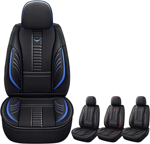 Vista 17 de Fundas de asiento delantero automático para Volvo 1999-2025 95% modelos, protección de banco frontal 3D compatible con bolsa de aire lateral línea
