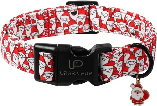 Vista 15 de Collar de perro floral azul, collar floral de algodón ajustable para primavera y verano con colgante de margarita, hebilla de liberación rápida
