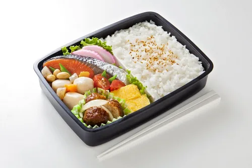 Vista 7 de Skater - Lonchera bento con compartimientos, estilo japonés moderno/tradicional, 870 ml, con palillos