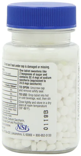 Vista 4 de Necta Sweet Tabletas sustitutivas de azúcar, 1/2 grano, botella de 500 unidades (paquete de 12)